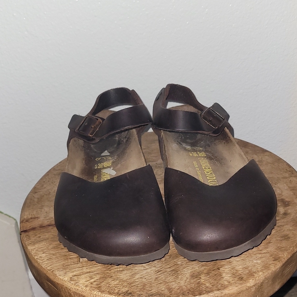 Birkenstock Brown Leather "Messina" Clogs